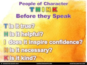 Character Counts - character education curriculum, lessons, and activities