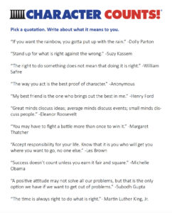 Quotations for Journal/Discussion (Elementary)